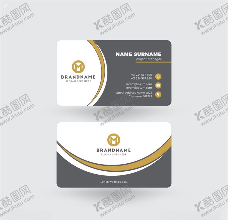 编号：19853809280817231187【酷图网】源文件下载-高档名片高端名片大气名片