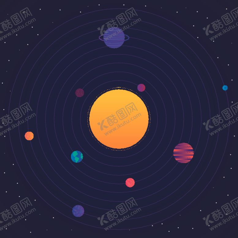 编号：38692510010112392373【酷图网】源文件下载-宇宙插画