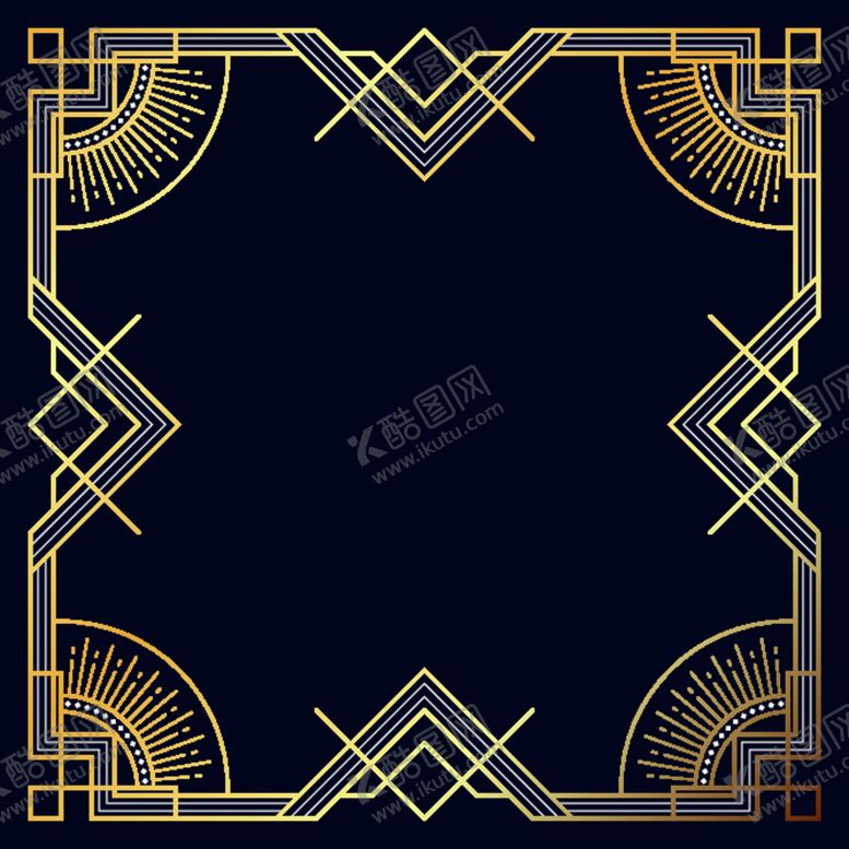 编号：41427501140415428255【酷图网】源文件下载-金色花纹黑色背景