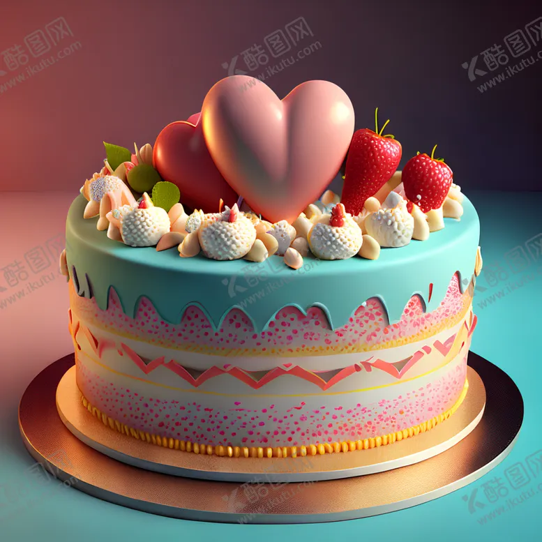编号：53300601300507479893【酷图网】源文件下载-生日蛋糕