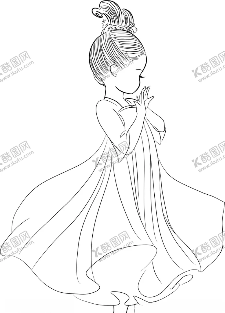 编号：21225207020204249492【酷图网】源文件下载-汉服小妹妹