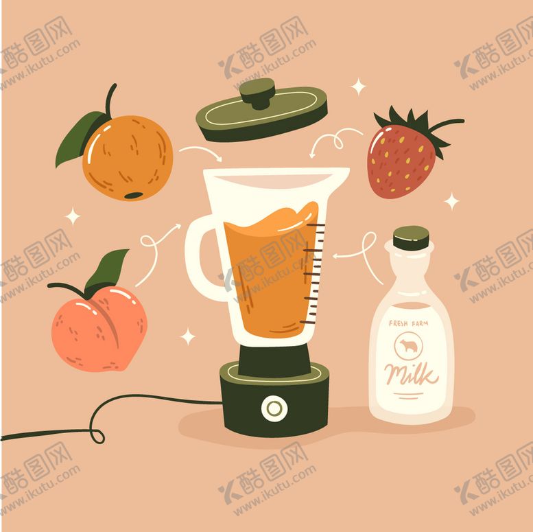 编号：27514609140801459730【酷图网】源文件下载-榨汁机果汁鲜榨