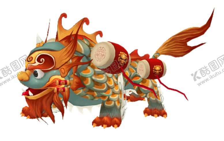 编号：35220310182050443751【酷图网】源文件下载-中国风卡通舞狮