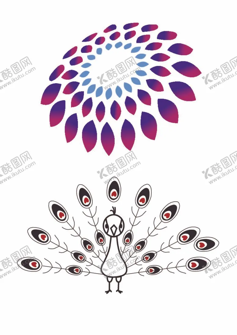 编号：25817309130935367504【酷图网】源文件下载-卡通孔雀立体效果图广告设计动物底图