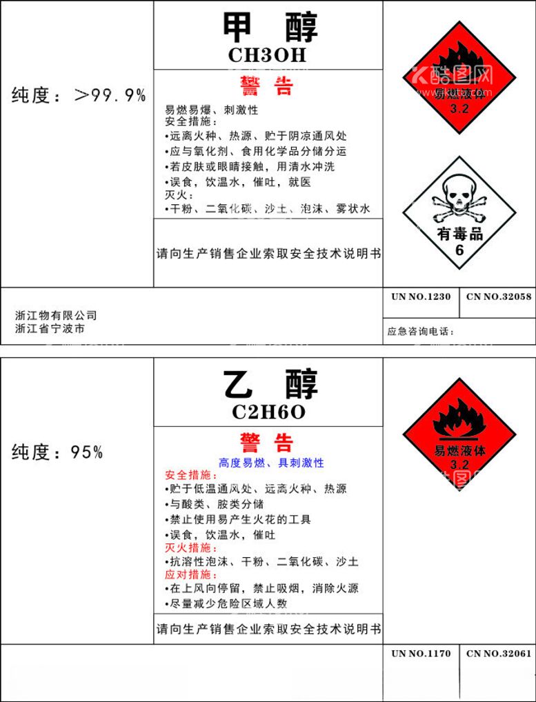 编号：69923112010300532012【酷图网】源文件下载-易燃液体