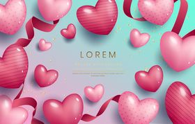 浪漫心形背景