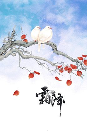 霜降活动素材节气传统
