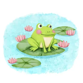 卡通动物图案矢量设计插画