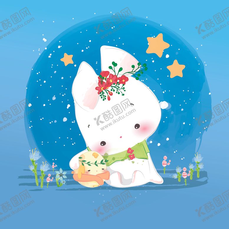 编号：51623909090423436063【酷图网】源文件下载-水彩卡通动物