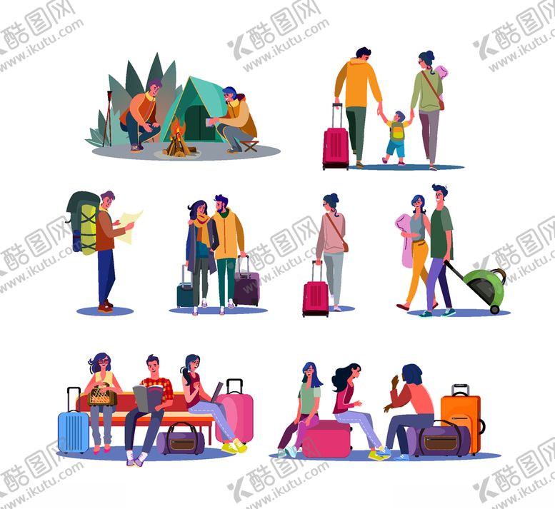 编号：47268009191432323101【酷图网】源文件下载-旅客游客