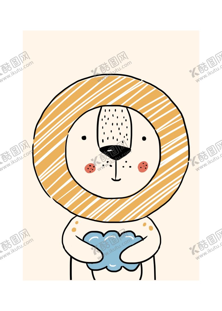 编号：69575506170742461912【酷图网】源文件下载-卡通狮子