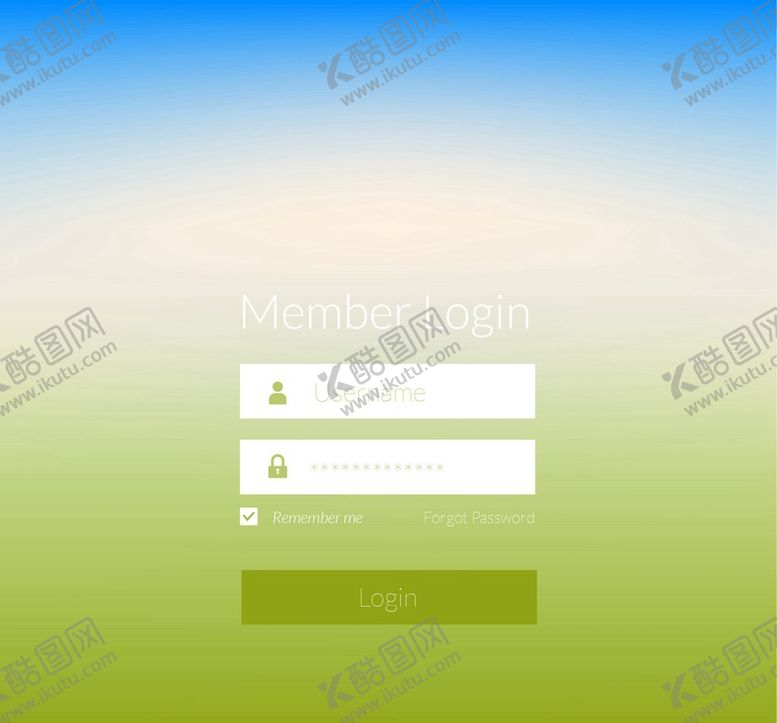 编号：16450910190440357466【酷图网】源文件下载-登录面板背景