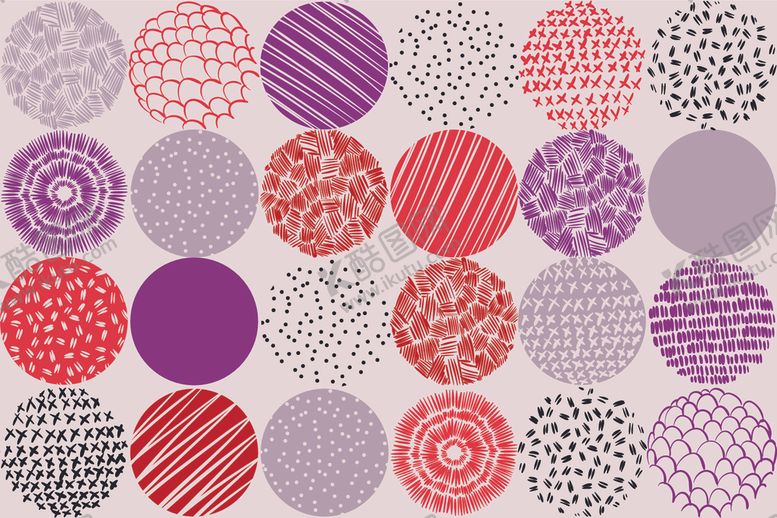 编号：28171510291526135974【酷图网】源文件下载-圆形创意花纹设计