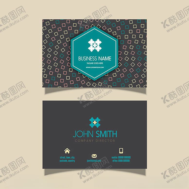 编号：59337402131303444910【酷图网】源文件下载-简约创意名片