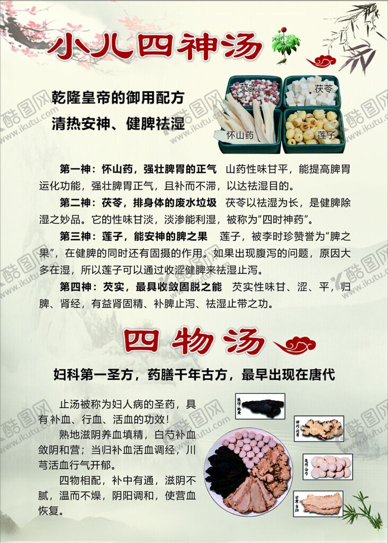 编号：34163003011938245689【酷图网】源文件下载-小儿四神汤
