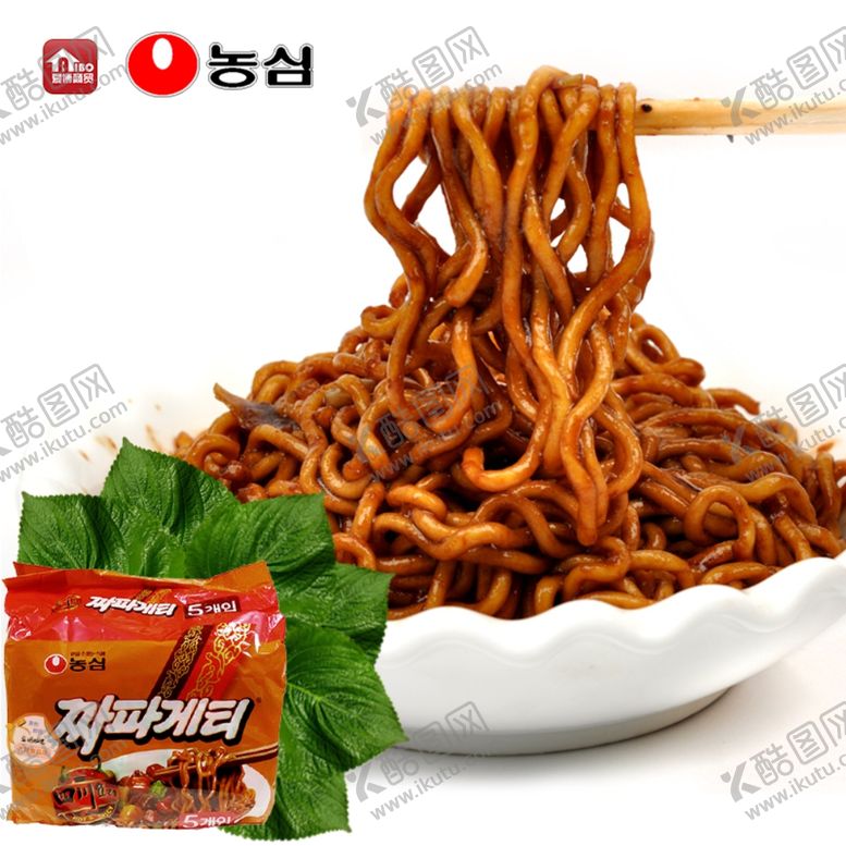 编号：31386307121809326550【酷图网】源文件下载-韩国农心四川料理炸酱面方便面