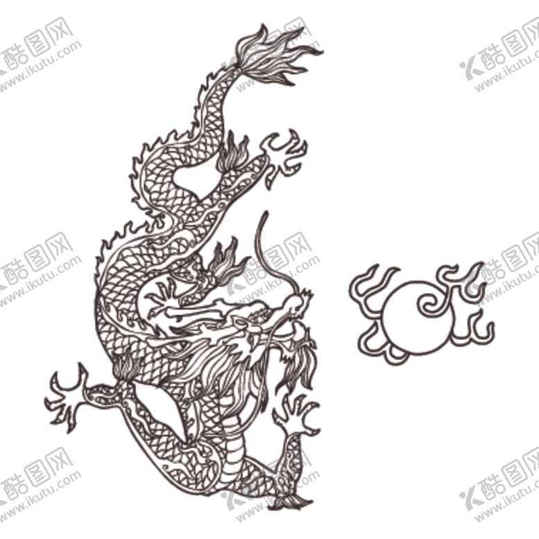 编号：72701510040948167593【酷图网】源文件下载-龙形象设计图案
