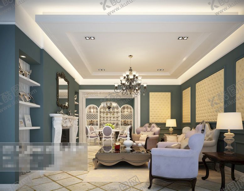 编号：98231709191333329522【酷图网】源文件下载-客厅效果图