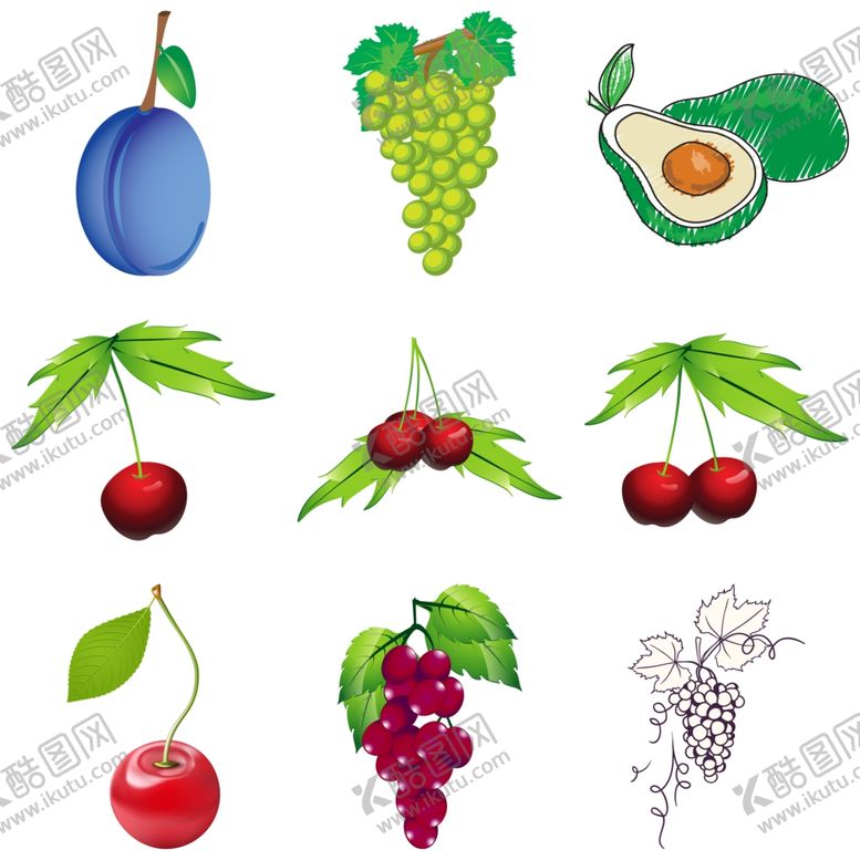 编号：85037809260230404256【酷图网】源文件下载-卡通水果