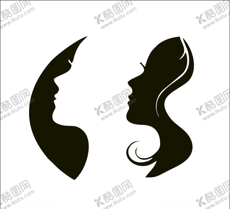 编号：85422505121109222105【酷图网】源文件下载-人像logo设计标志