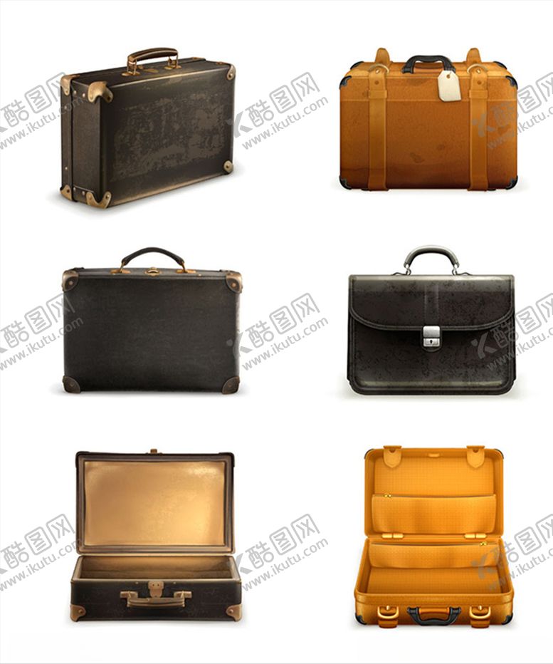 编号：38355510182000346087【酷图网】源文件下载-矢量皮包箱子素材