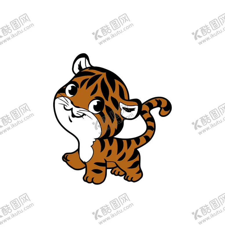 编号：03159710072338295610【酷图网】源文件下载-卡通老虎