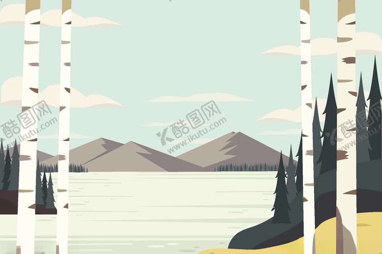 编号：57821610050034335006【酷图网】源文件下载-风景插画