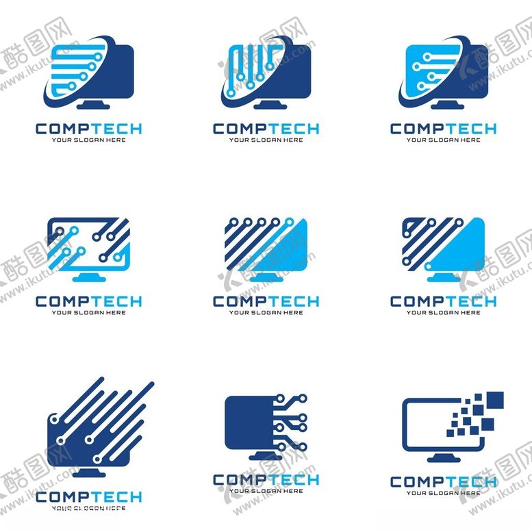 编号：77177404010532366873【酷图网】源文件下载-科技公司标志设计集合