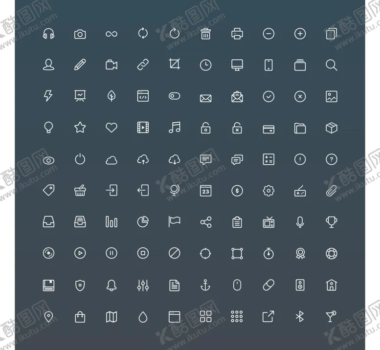 编号：69538806271129312152【酷图网】源文件下载-icon图标UI元素符号