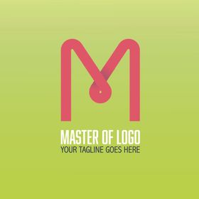 字母logo简洁MN创意