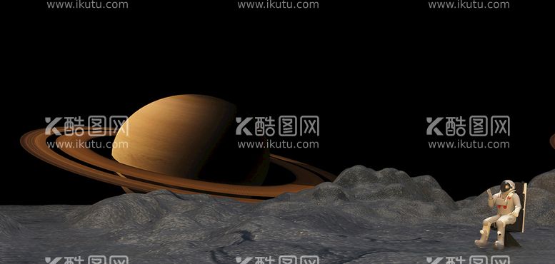 编号：61104212221158344059【酷图网】源文件下载-c4d宇宙航天员星空星球