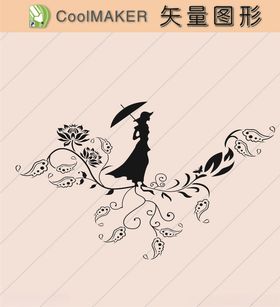 线稿剪影壁纸简洁手绘