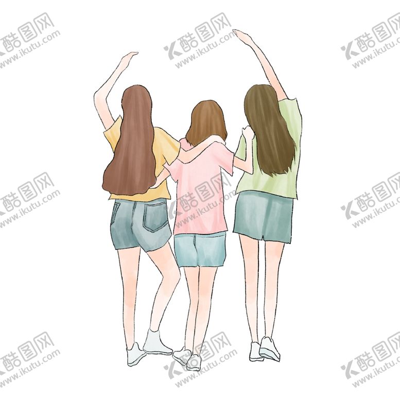 编号：33145205101455051461【酷图网】源文件下载-手绘女孩