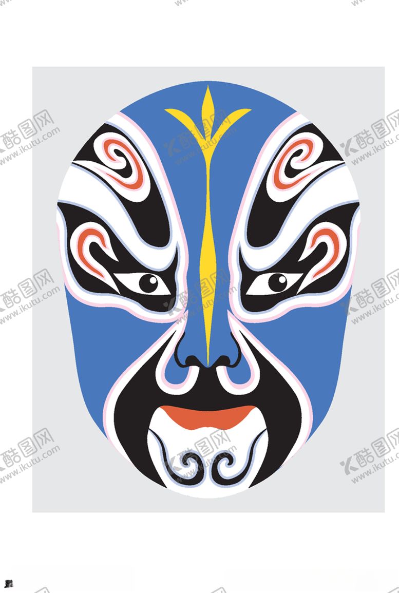 编号：35093109121419589028【酷图网】源文件下载-中国风传统京剧脸谱