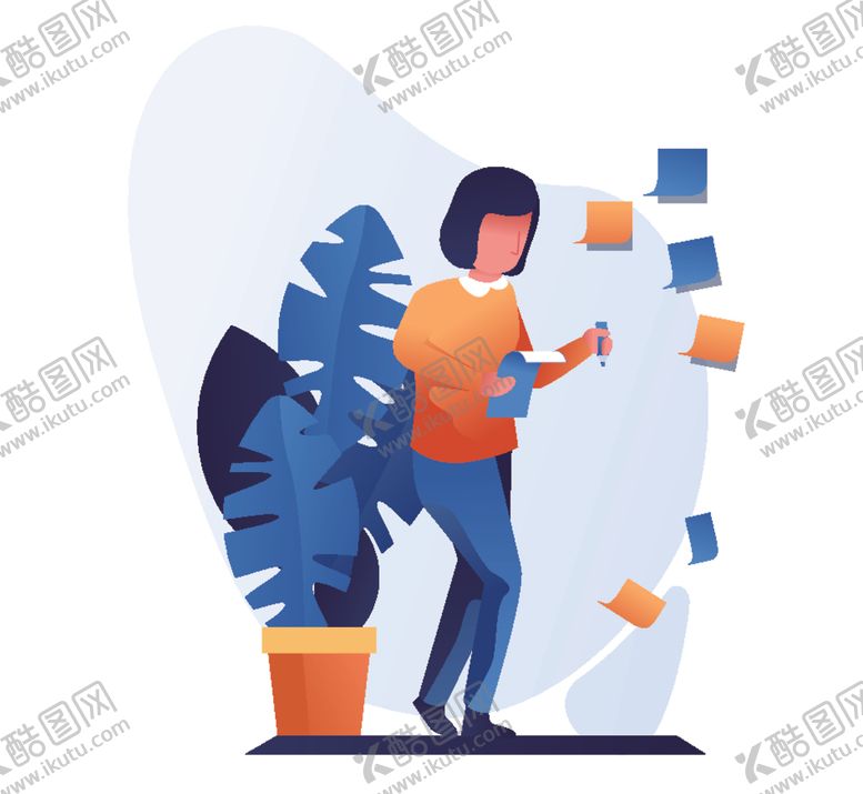 编号：95147805022105475754【酷图网】源文件下载-扁平化办公生活插画