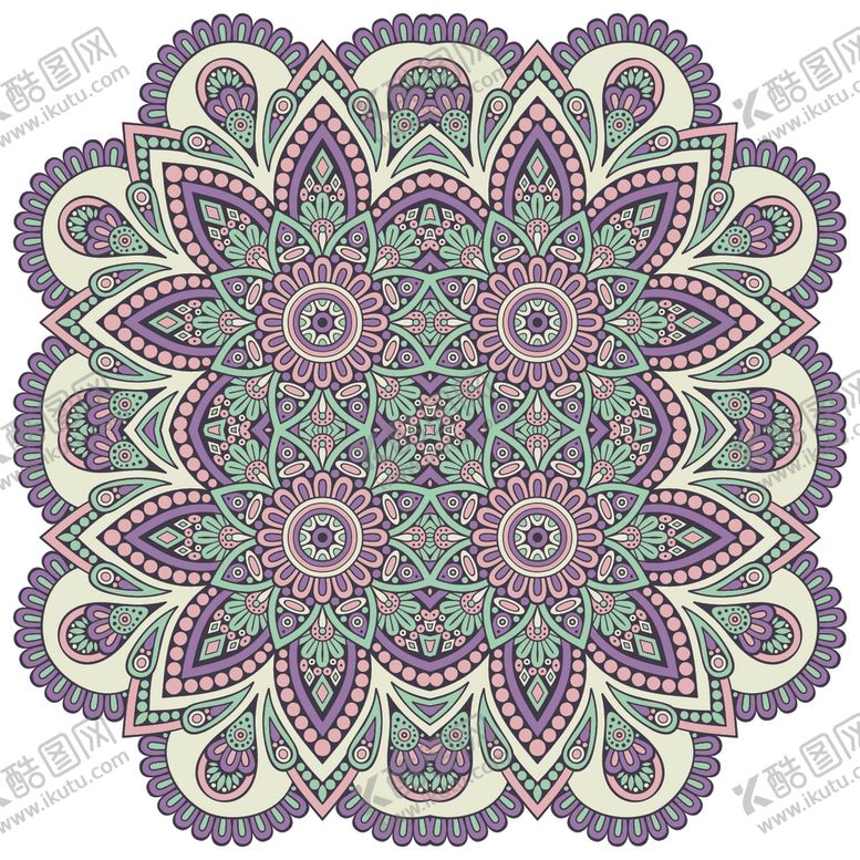 编号：29978310120639534084【酷图网】源文件下载-复古民族花纹