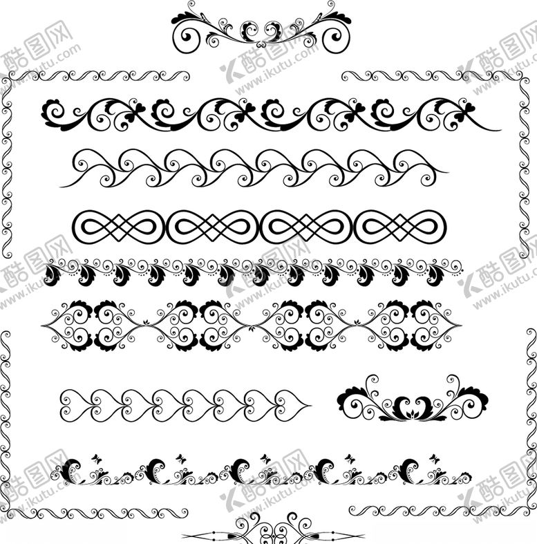 编号：37713110301353433944【酷图网】源文件下载-边框线条彩带