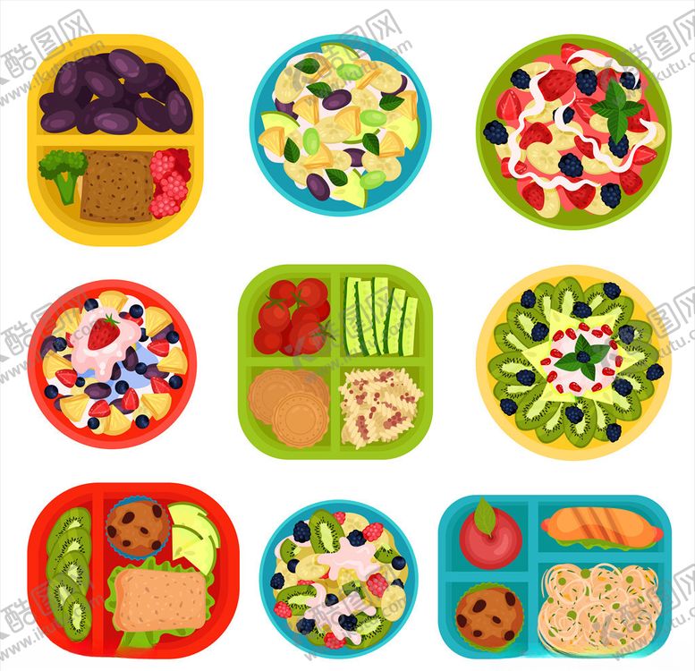 编号：64810209260818069316【酷图网】源文件下载-美食插画