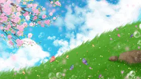 小清新简约创意海报图片国潮手绘风艺术森系插画