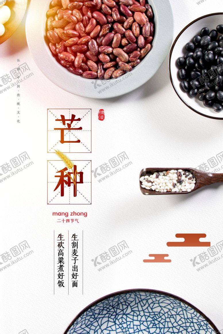 编号：56911207040612548105【酷图网】源文件下载-芒种海报