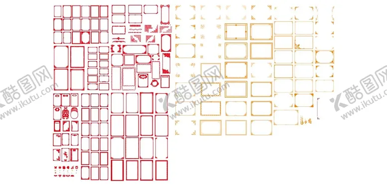 编号：79689002090827292663【酷图网】源文件下载-花纹简洁边框 