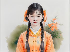 小姑娘插画