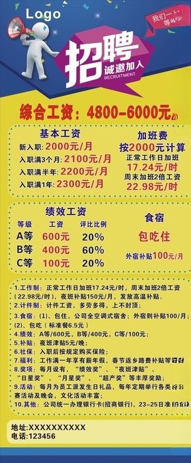 招聘展架