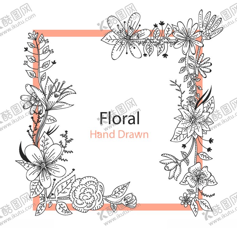 编号：54520309151622529718【酷图网】源文件下载-创意花花纹花边边框素材