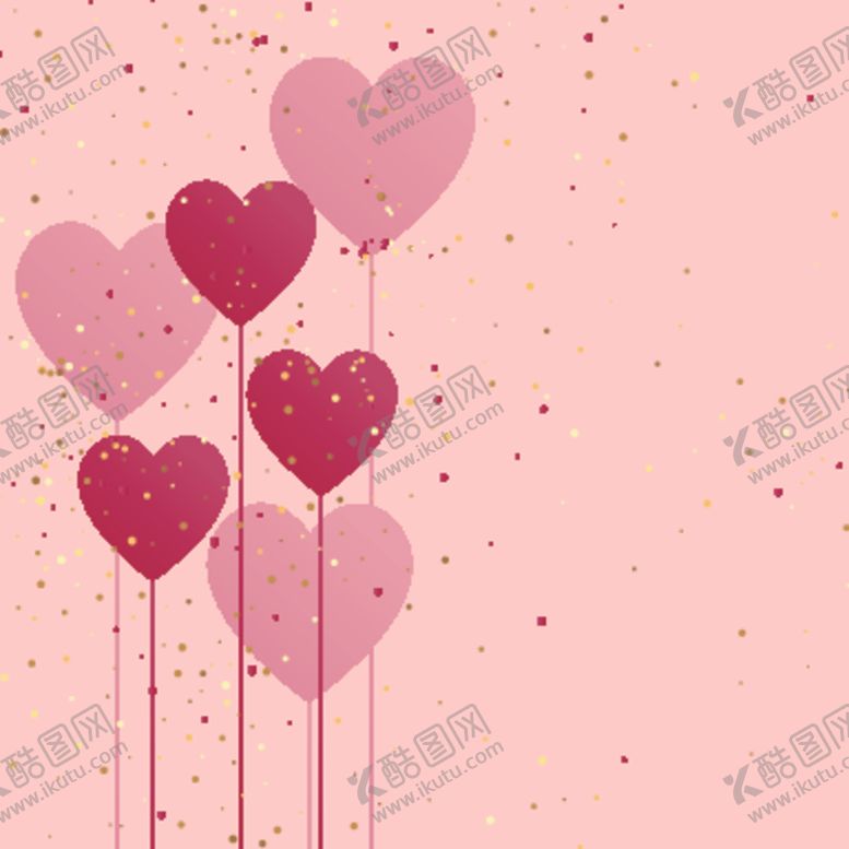 编号：53205804180113465665【酷图网】源文件下载-心形LOVE婚庆情人节