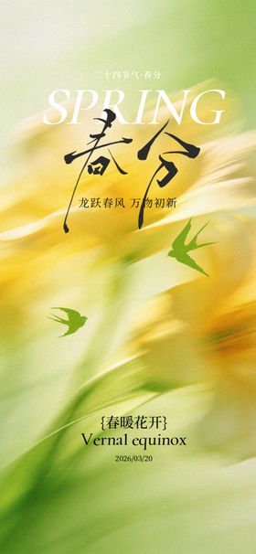 春日花卉绽放插画