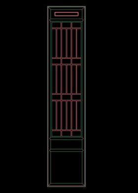中式门窗CAD素材图块