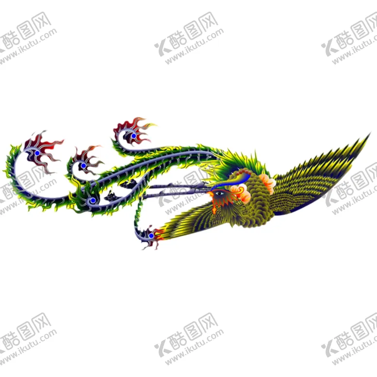 编号：65923806190451538877【酷图网】源文件下载-手绘水彩凤凰