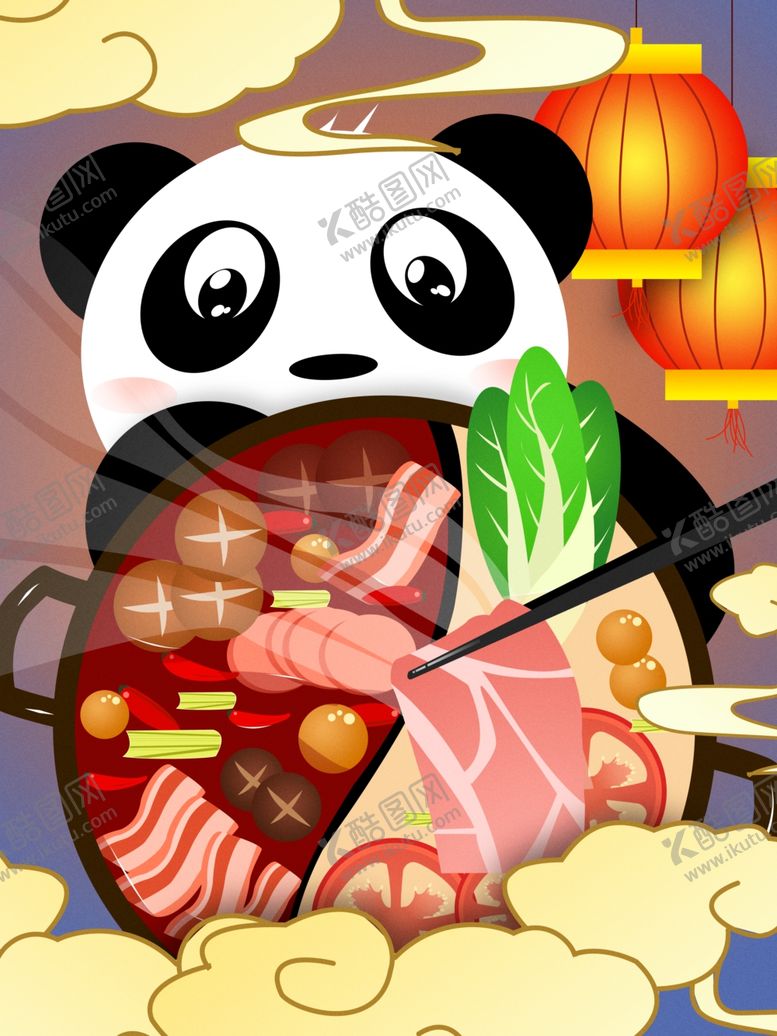 编号：72304505181548599138【酷图网】源文件下载-卡通熊猫