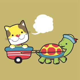 卡通动物无缝拼接壁纸电视背景墙